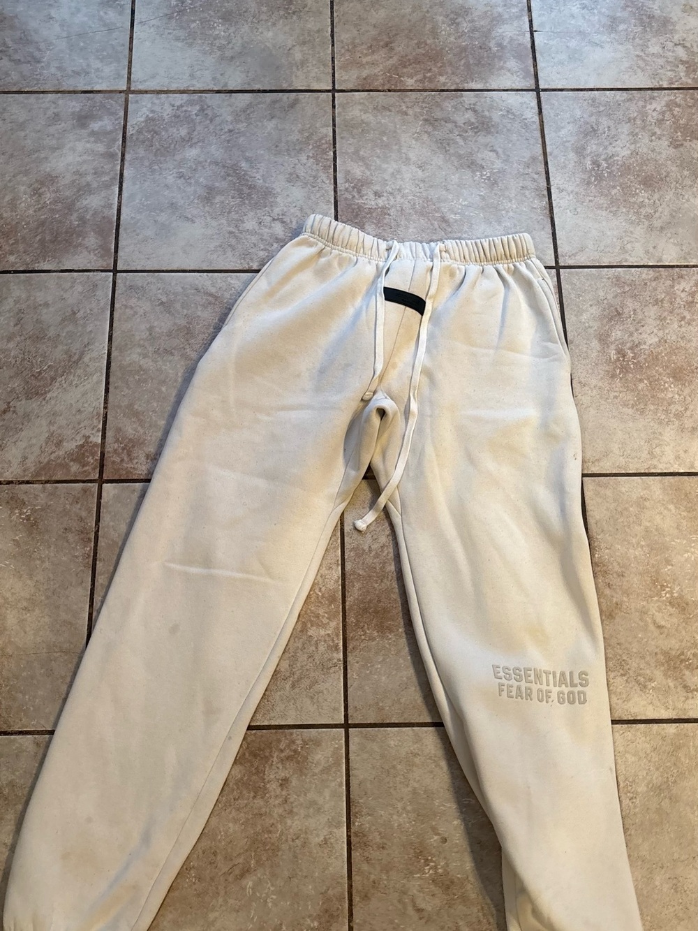 Essentials Fear of God Cream Joggers with Logo